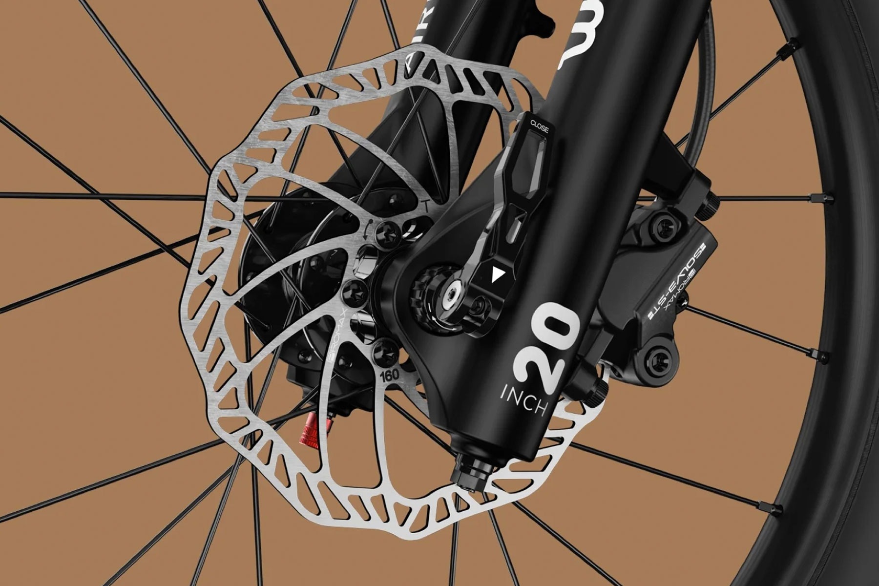 Brotorvets Cykler_Næstved_Sydsjælland_woom_OFFAIR_4_disk_hub_gabel_detail_copper_2023.jpg