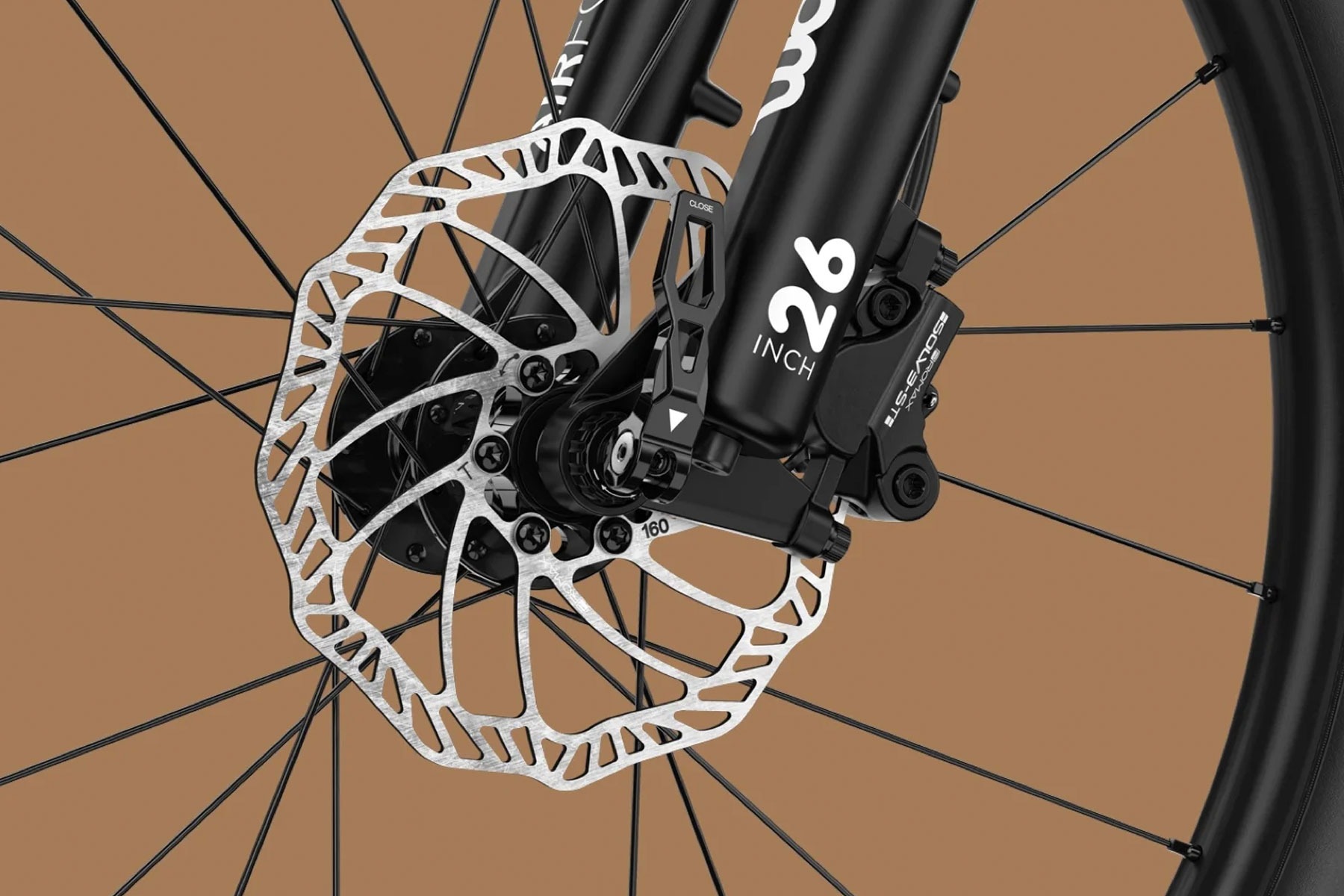 Brotorvets Cykler_Næstved_Sydsjælland_woom_OFFAIR_6_disk_hub_gabel_detail_copper_2023.jpg